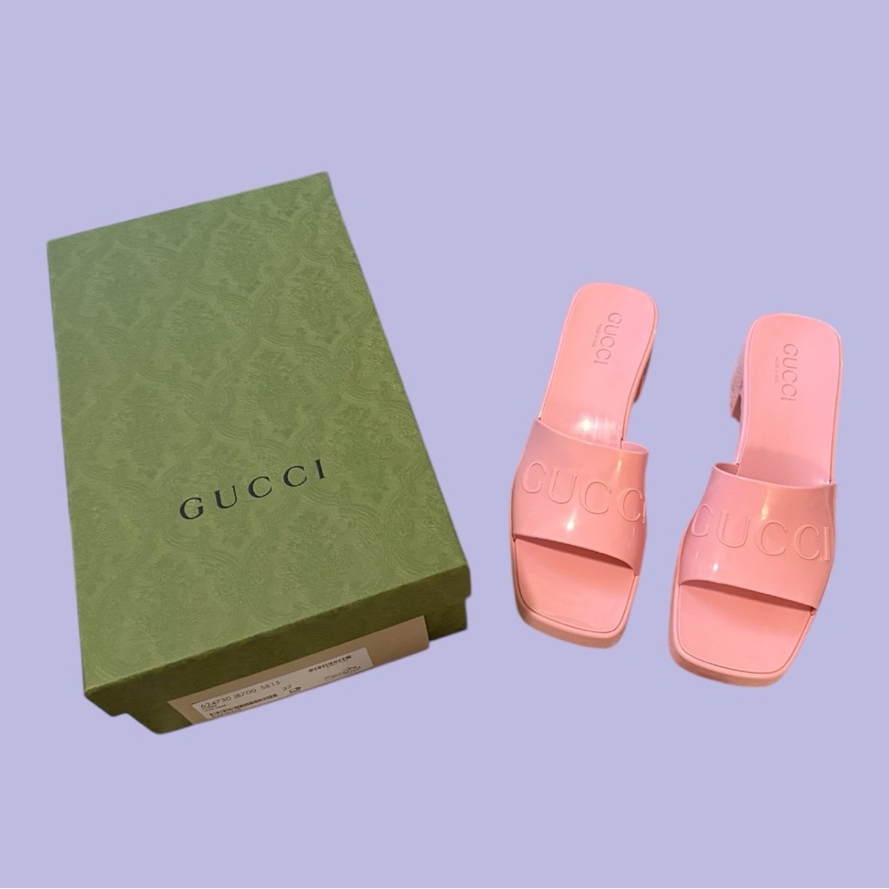 Gucci Pink Mule Sandals